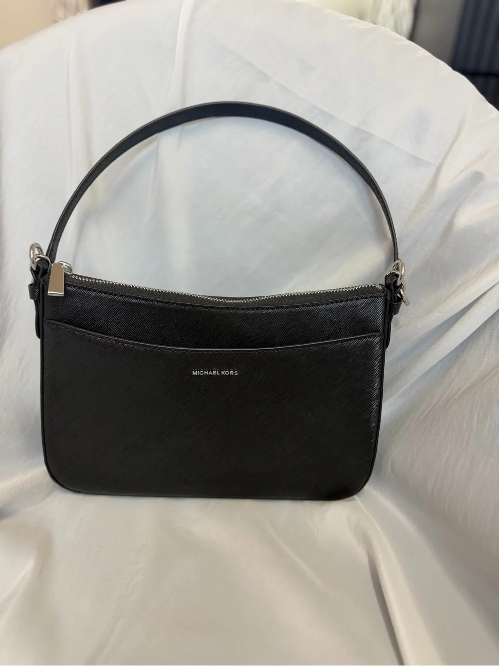 Michael Kors Black Saffiano Shoulder Hobo Bag